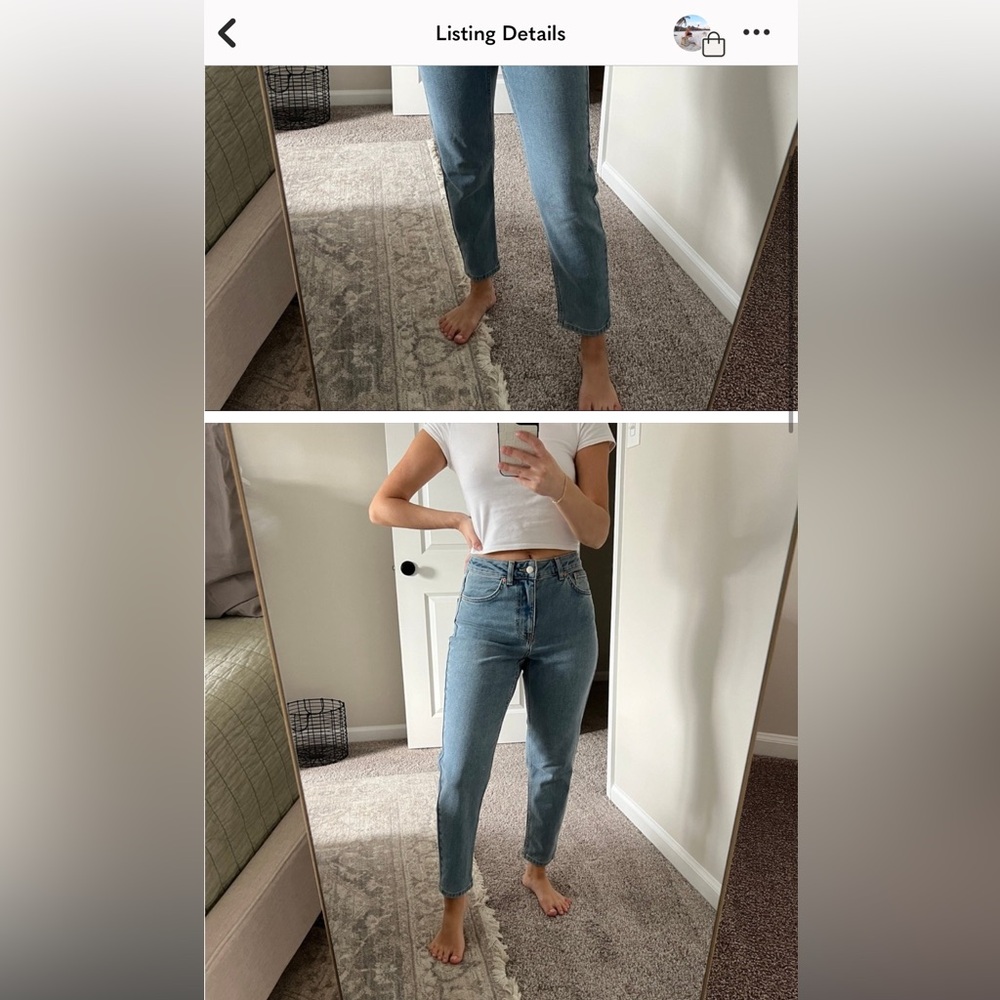 Topshop Premium Mom Jeans Petite 28